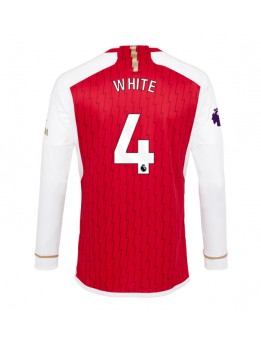 Moški Nogometna dresi replika Arsenal Benjamin White #4 Domači 2023-24 Dolgi rokav